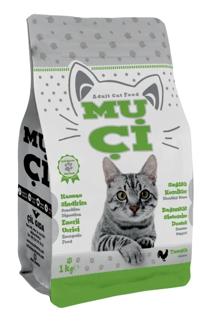 MUÇİ KEDİ MAMASI TAVUK 1KG 1*5