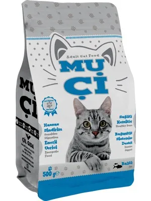 MUÇİ KEDİ MAMASI BALIKLI 500GR 1*8
