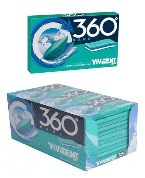 VİVİDENT XYLT 360° NANELİ ŞERİT SAKIZ 1*18