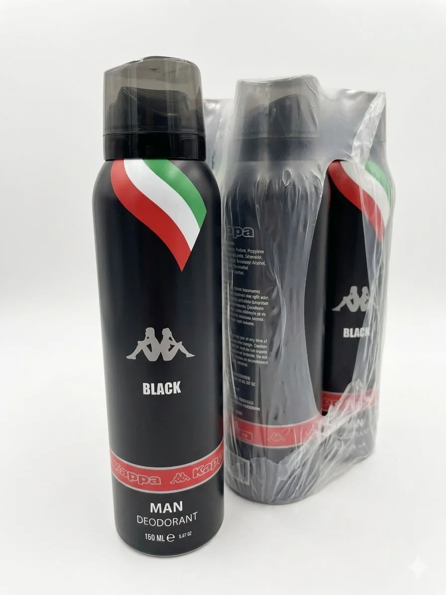 KAPPA DEO MEN BLACK 150ML 1/6