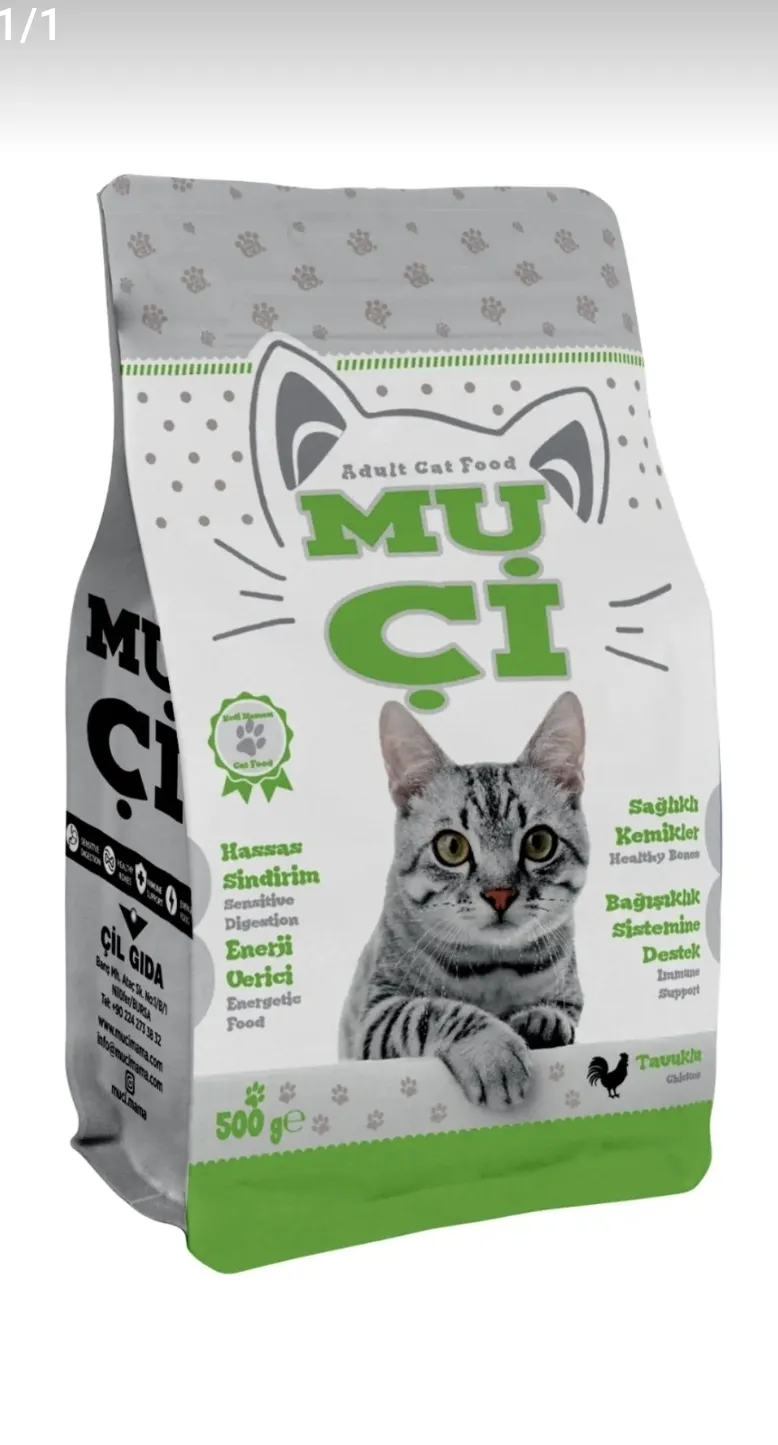 MUÇİ KEDİ MAMASI TAVUK 500GR 1*8